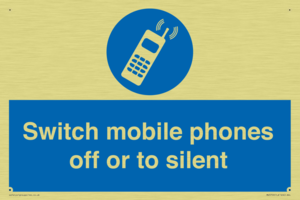 Switch mobile phones off or to silent